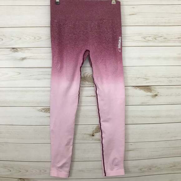 Gymshark Pants - Gymshark Ombré Seamless Leggings, Chalk pink/Beet.